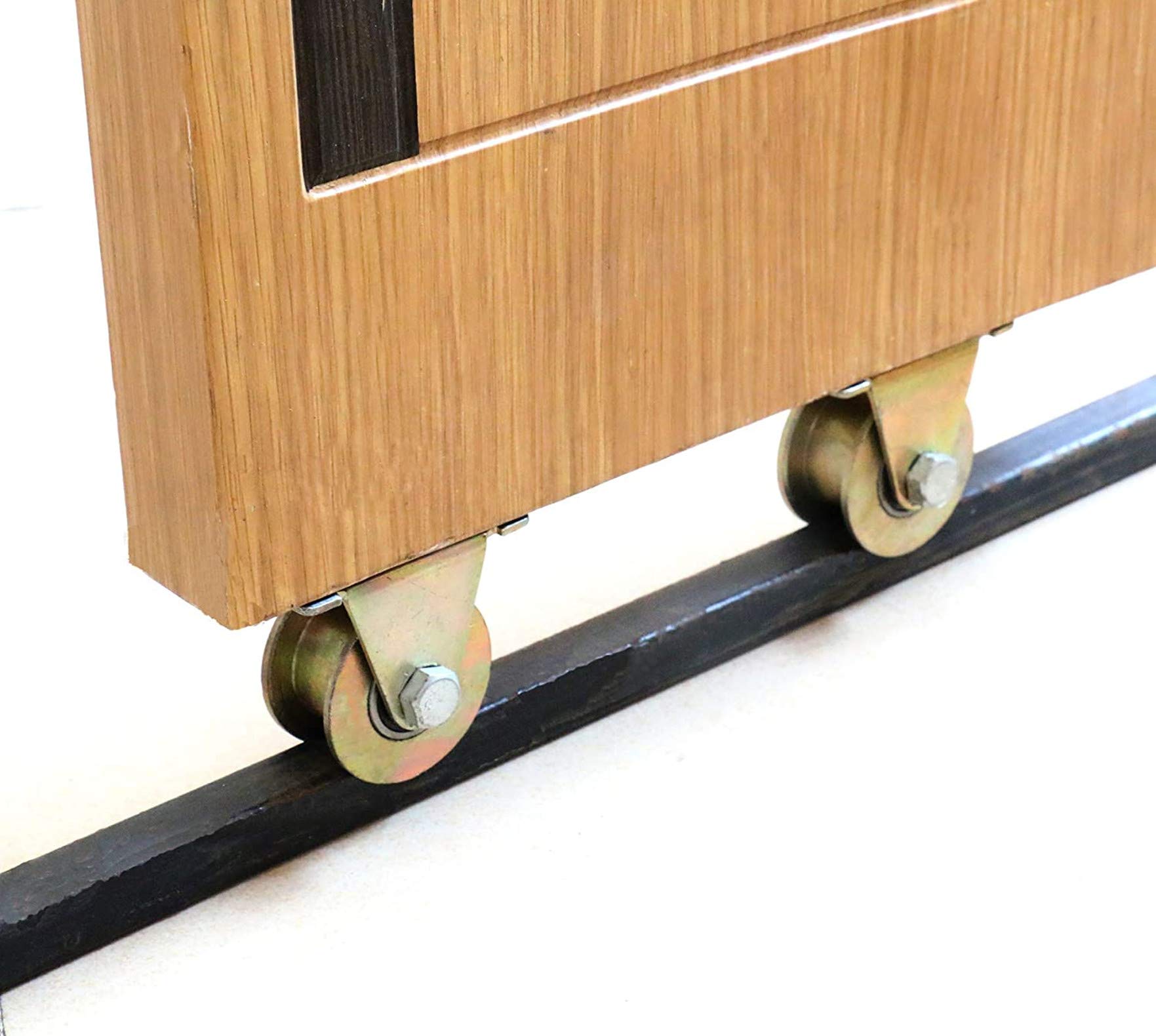 Rotelle Girevoli Per Porte Scorrevoli - Set Di 4 Ruote Con Viti, Scorrimento Silenzioso E Fluido - Foto 10