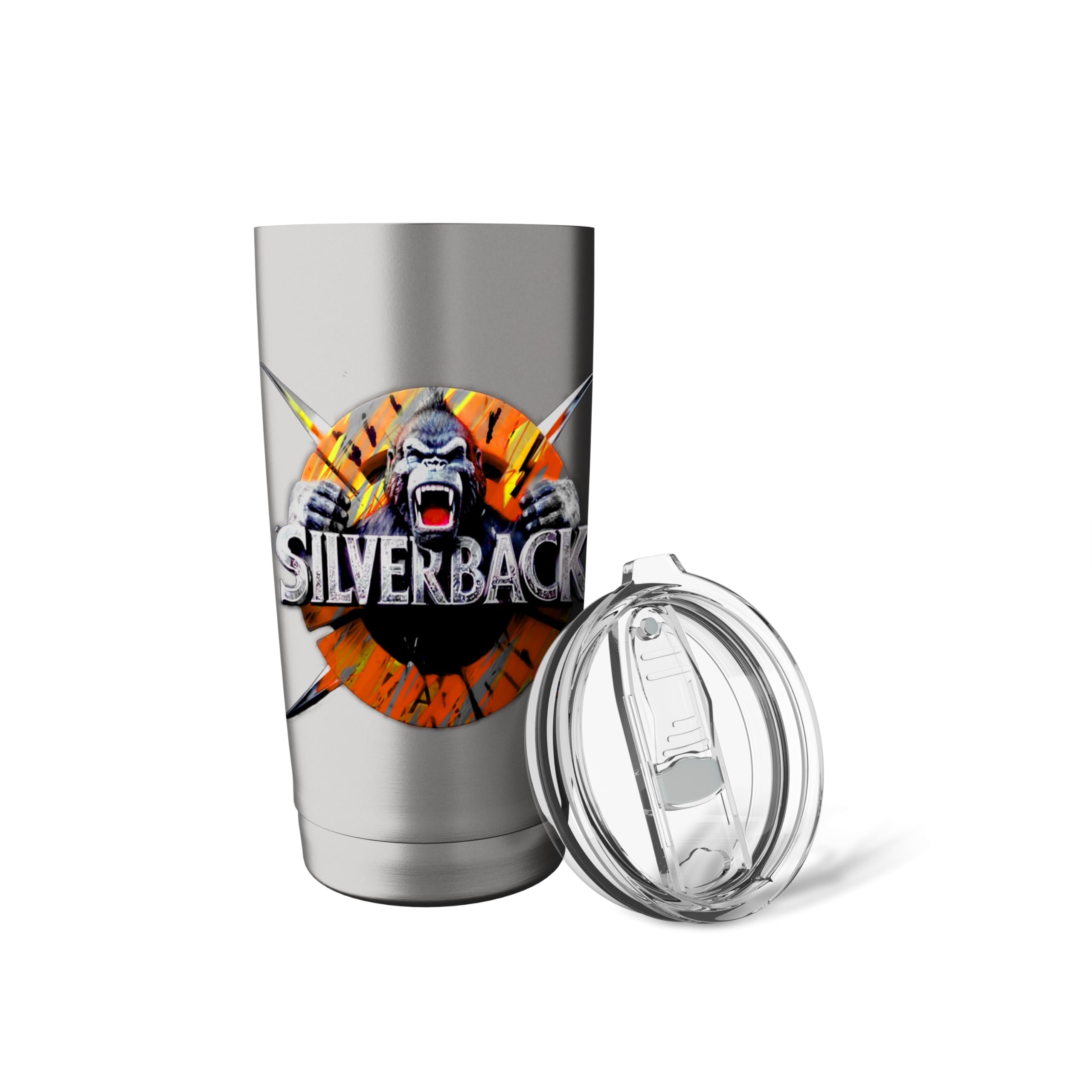 Amazon.com | Cool Silverback Gorilla Ape Decal Logo Water Soda Cup