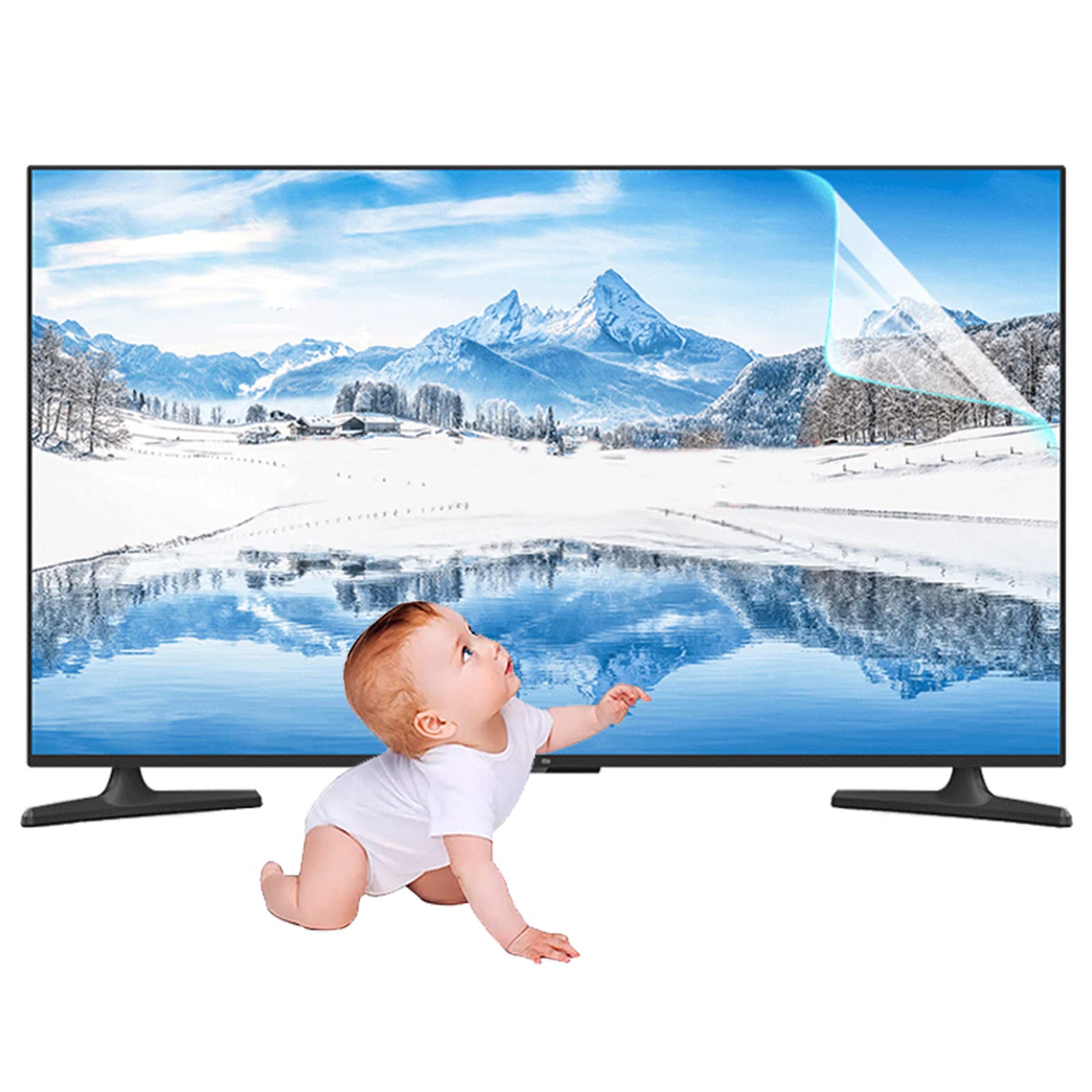 Panneau de protection d'écran anti-rayures et anti-reflet pour TV 40"