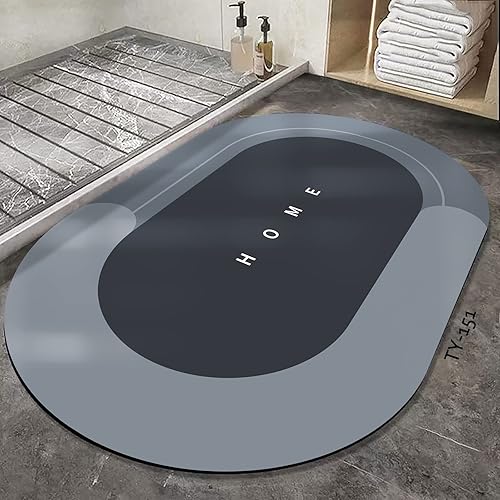 Miniatura 2 de Tapete de baño absorbente de agua, impermeable, tapete de goma para baño, tapete de baño autosecable, tapete de baño para el hogar, súper