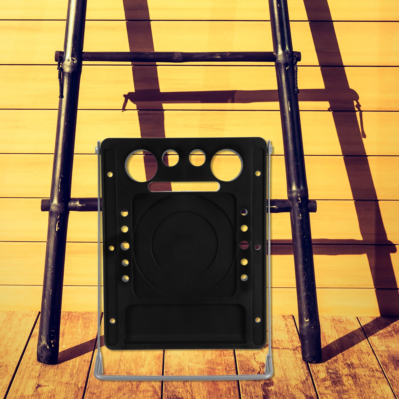 Accesorio Plataforma para Escalera Plegable 35x27 Cm Antideslizante Bandeja Portaherramientas Multifunción Compatible Escaleras cópicas Tijera para Mantenimiento y Jardinería