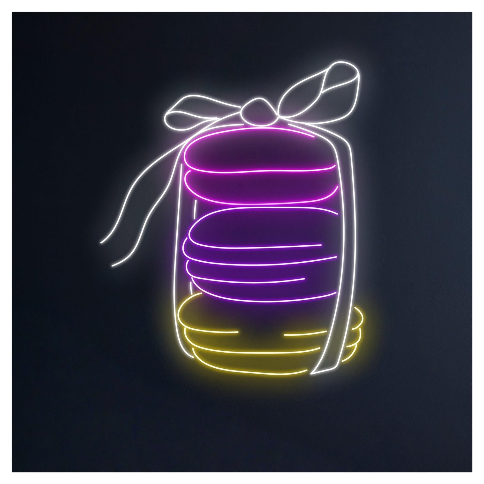 RONGCH Hanging Art Neon Signs Bread Neon Sign, Suitable for Bakery Store Kitchen Decor with Dimmable 55cm