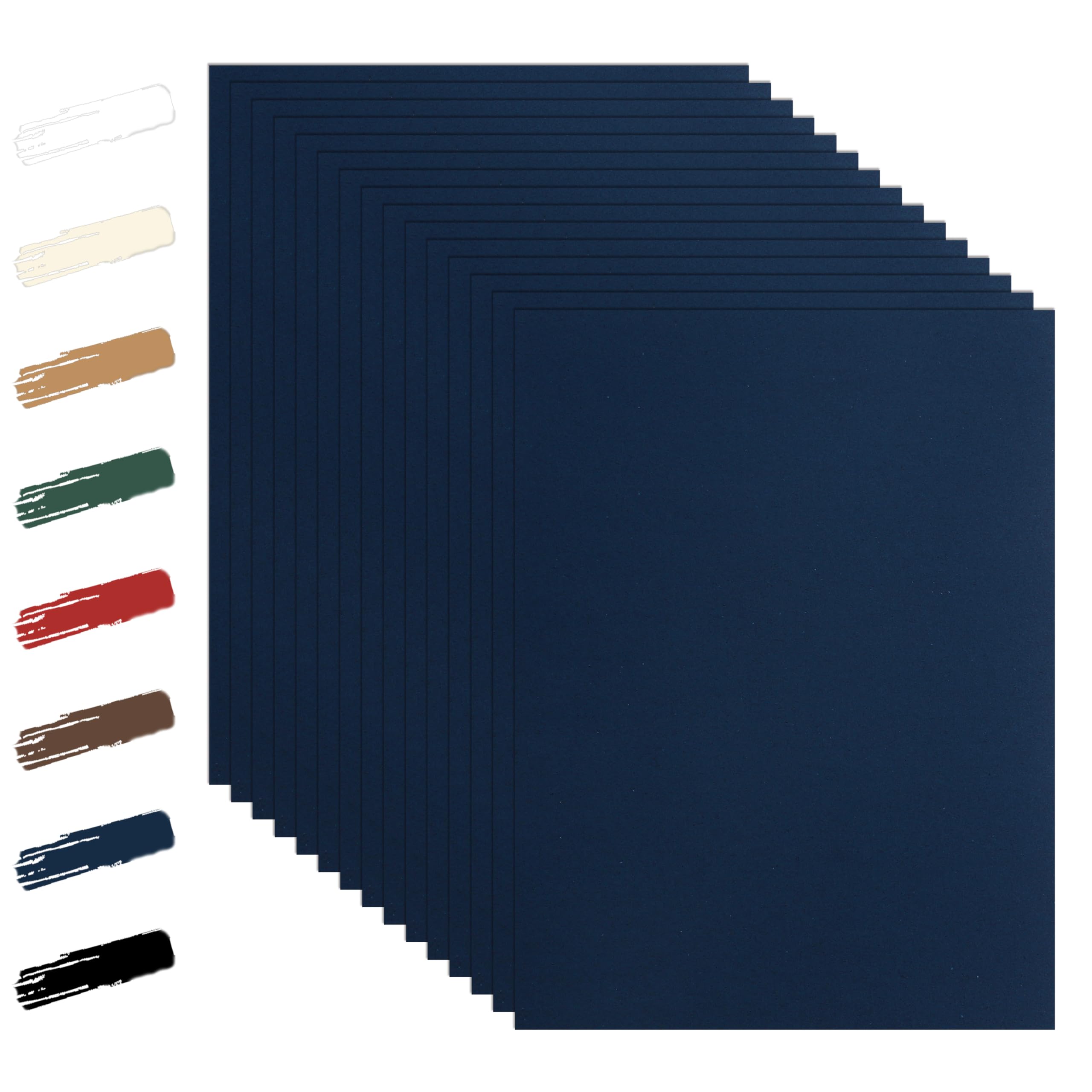 Guakicae 100 Sheets Navy Blue Cardstock 8.5 x 11 Certificate Paper, 92lb Premium Craft Paper Card Stock for Wedding Invitations, Greeting Cards, Memus