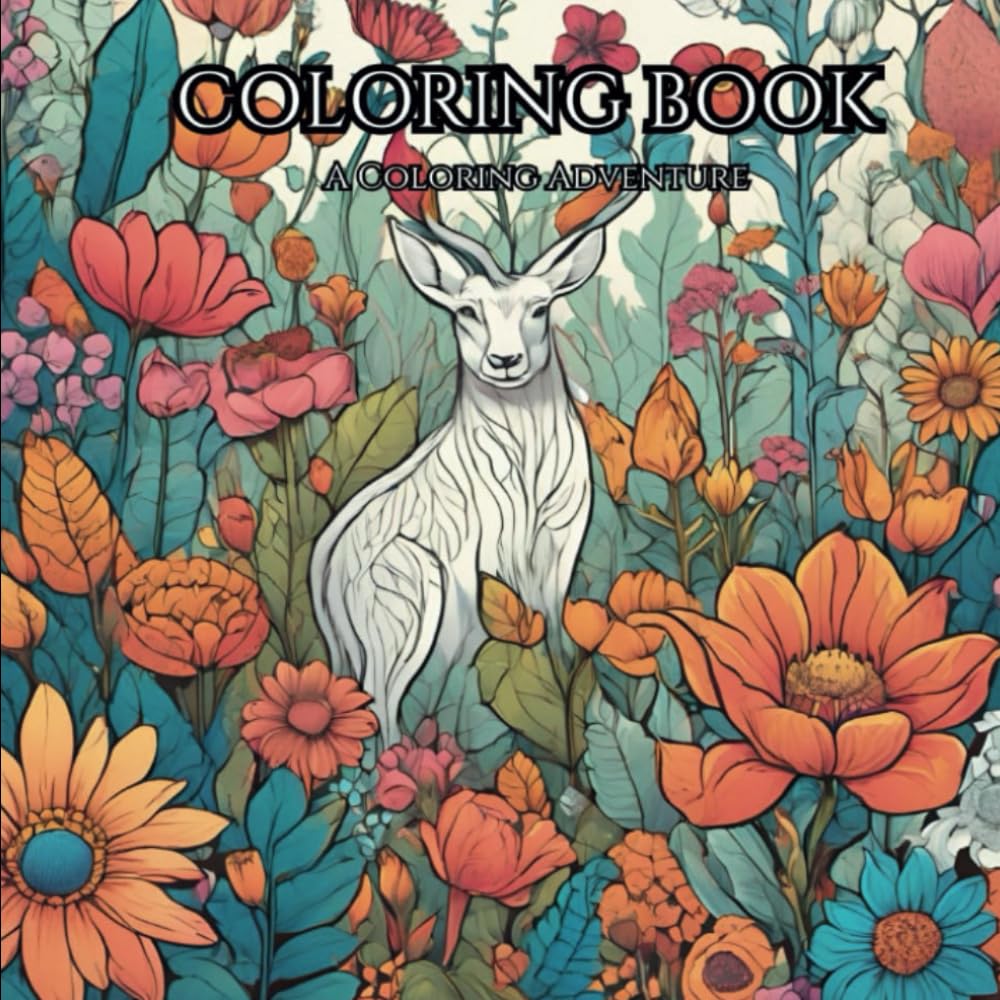Coloring Book: A Coloring Adventure: Relax and Clear Your Mind - Stress Relief and Mindfulness
