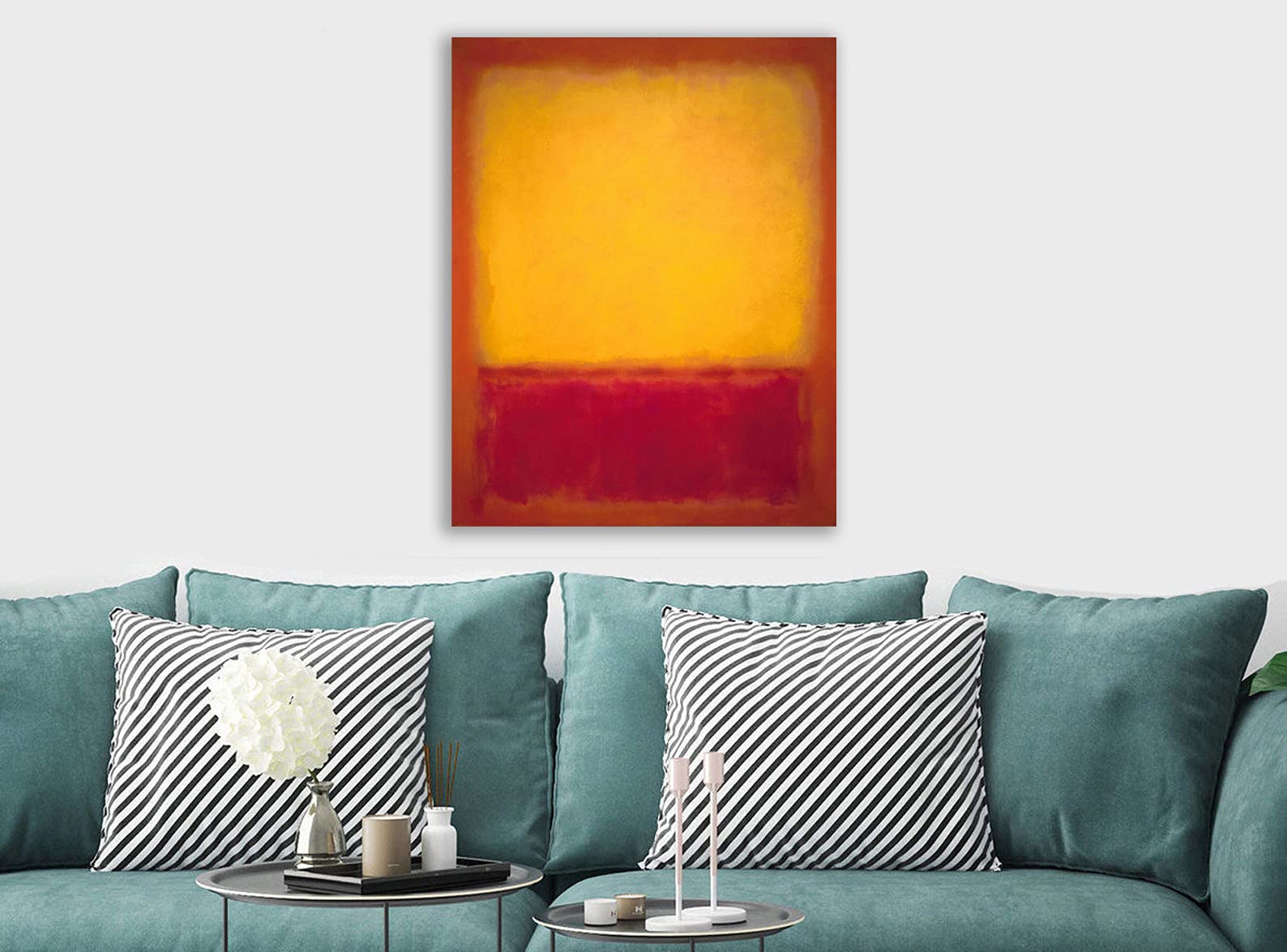 Yellow over Purple von Mark Rothko Leinwandbild, gerahmt, verschiedene Größen (A2 61 x 16 Zoll)