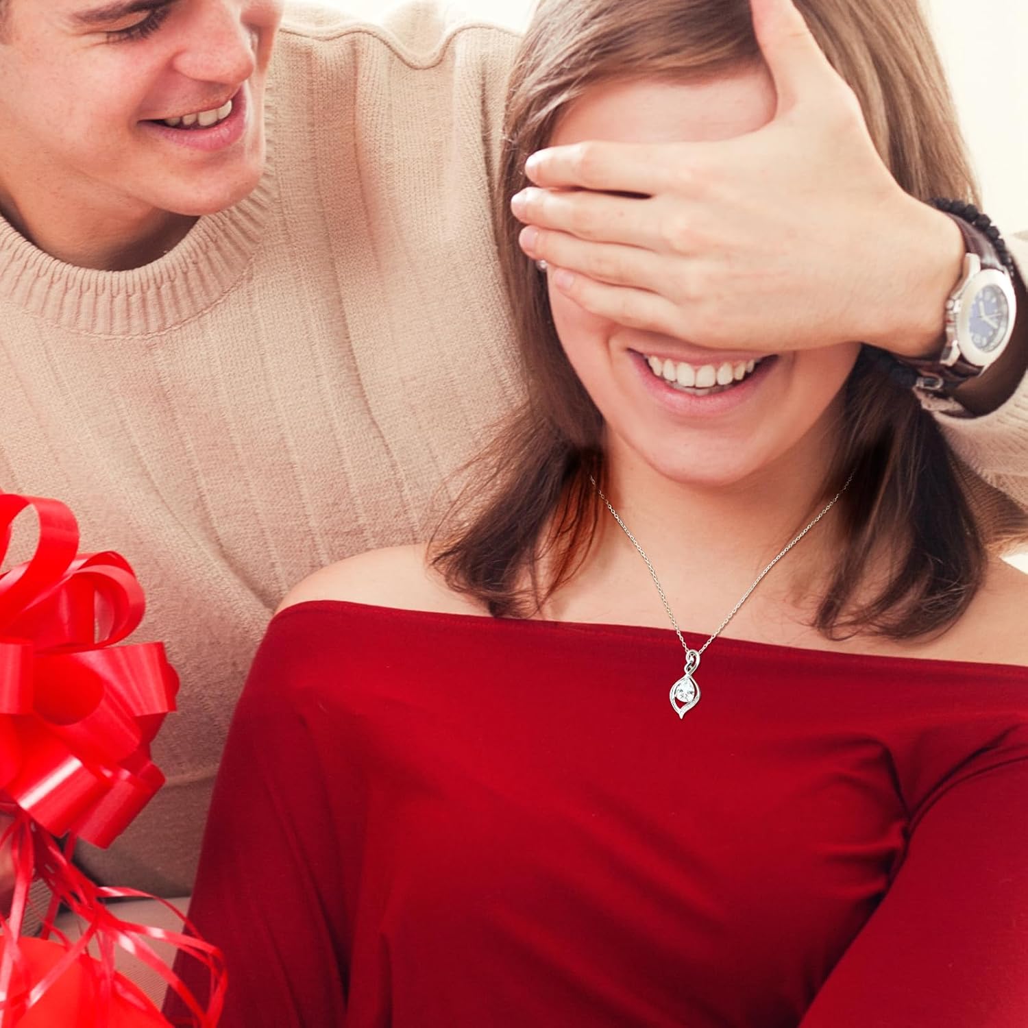 Infinity Birthstone Necklace for Women 925 Sterling Silver Dainty Infinity Pendant Jewelry Birthday Mothers Day Gifts for Mom Women Wife - Image 2