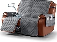 Vista 20 de Ruaozz Funda impermeable para sofá reclinable de 1 pieza, fundas para sofás para sofás reclinables, funda para sofá reclinable, lavable, protector