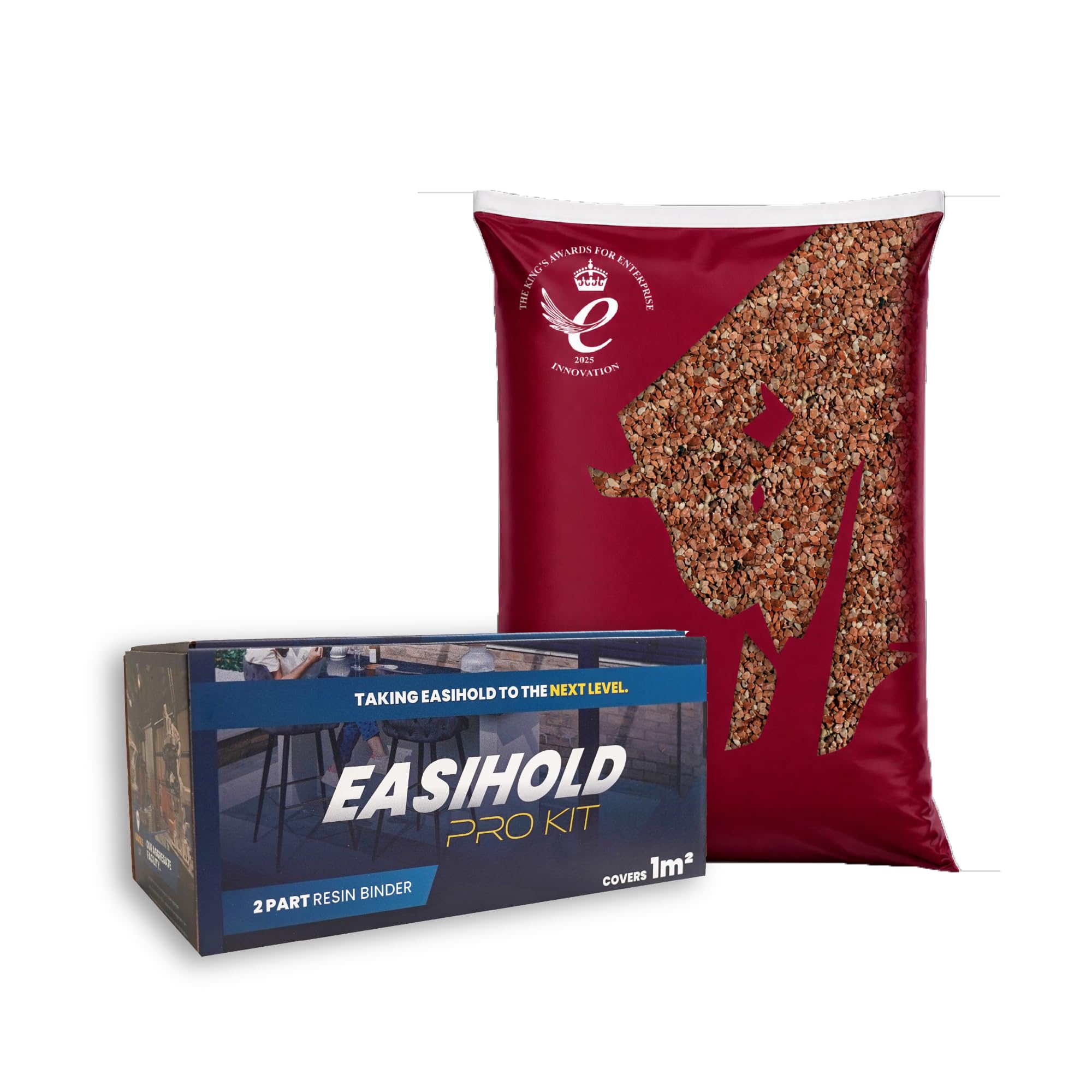 Resin Bound 1m2 Kit (UV Stable Resin & Stones) (Rojo) โ image 1