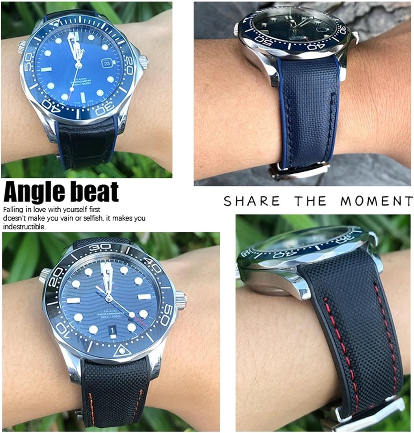 Gebogenes Ende Silikon Uhrenband für Uhrengurt mit faltbaren Verschluss -Armbanduhr Gürtel