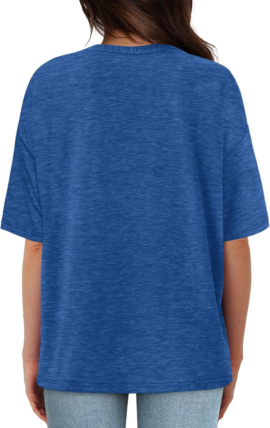 XIEERDUO Oversized T Shirts for Women Summer Short Sleeve Tops Loose Scook Neck - Image 5