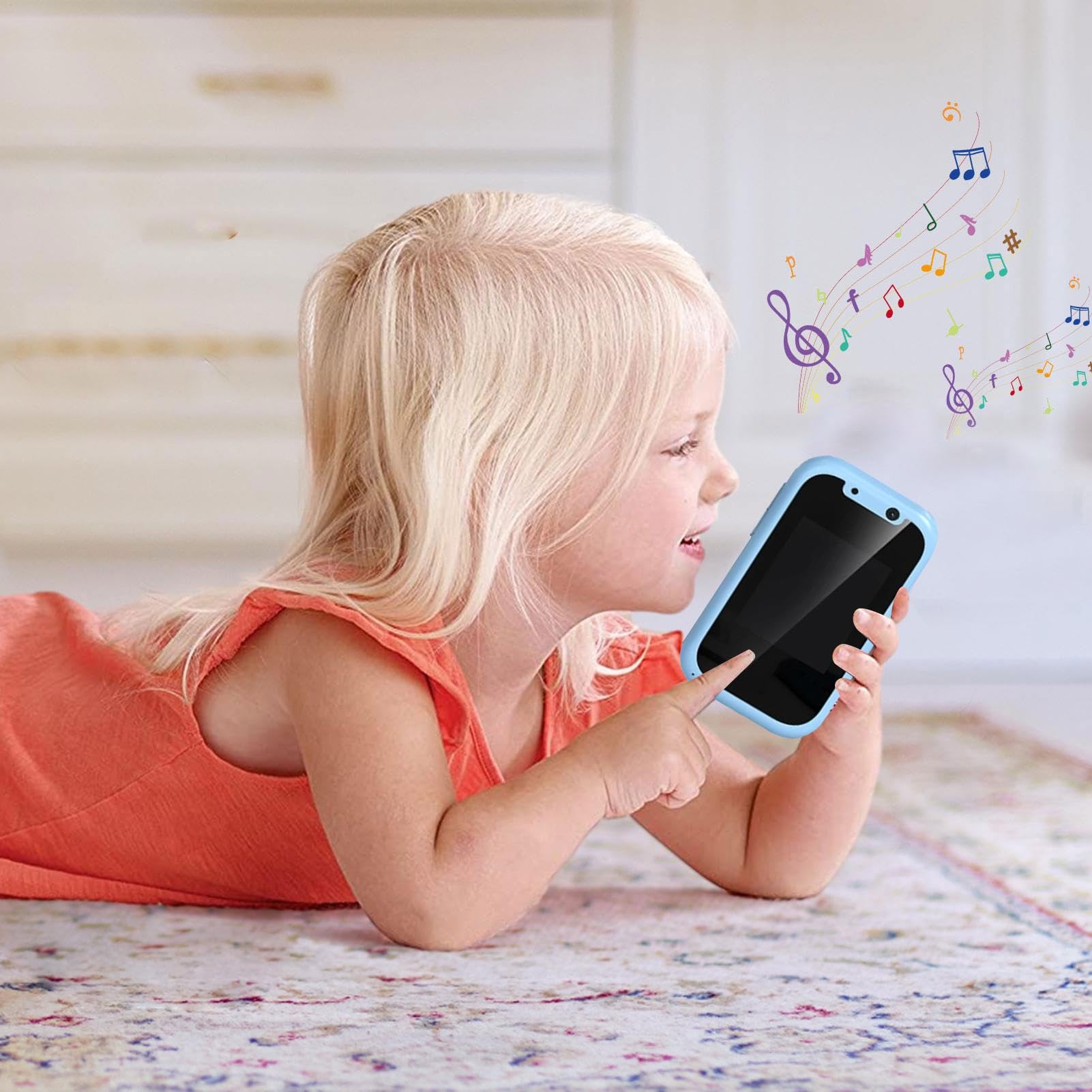 Smartphone Giocattolo Per Bambini Apprendimento Educazione Intelligente | Cellulare Musicale Per Racconta Storie Telefonino Giocattolo Fotocamera Per Bambini