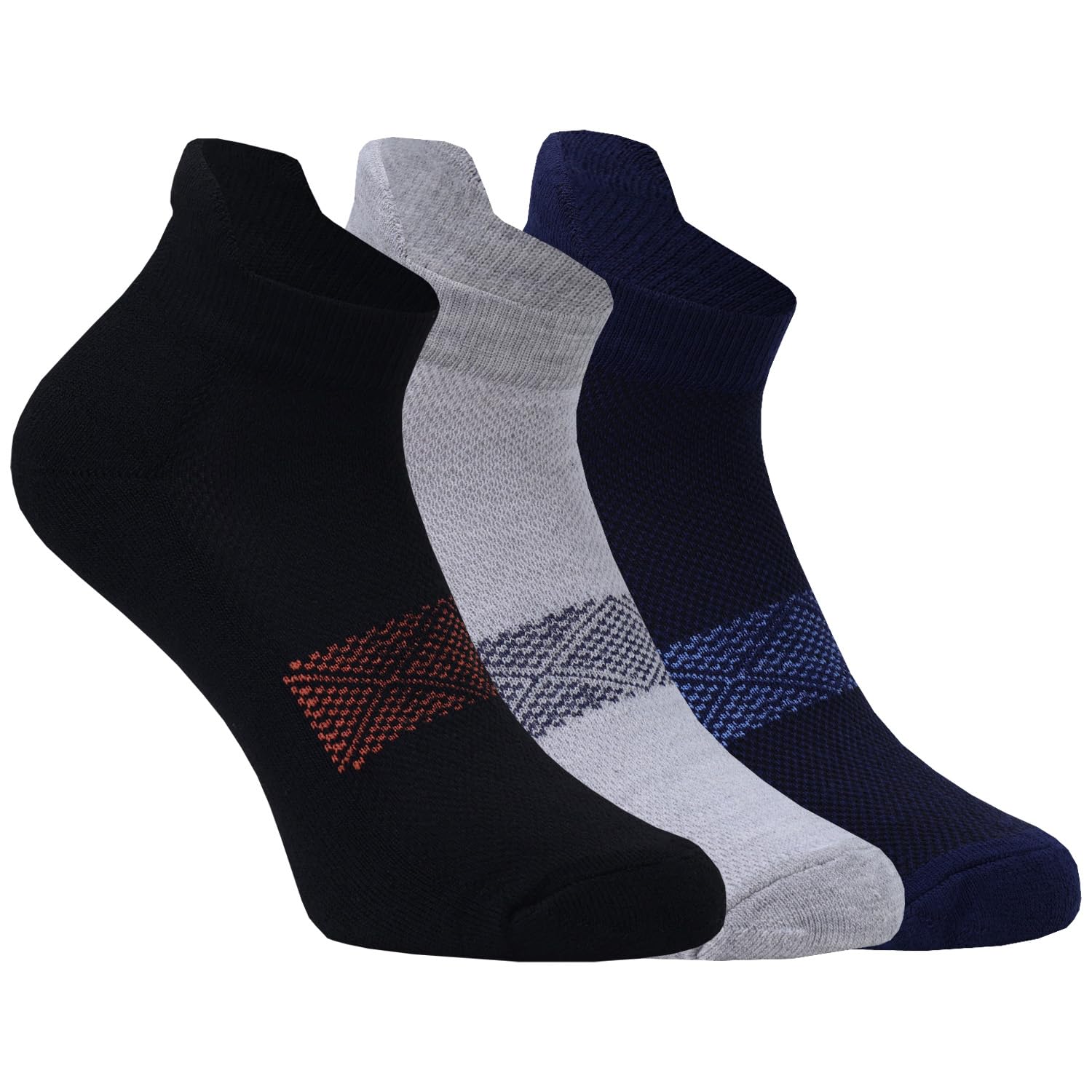 Socks for Men | Bamboo Design Ankle length | Odour-Free & Breathable | Wear/Running/Gym/Training Ankle Socks |Free Size | Pack of 3 Pairs-image-13