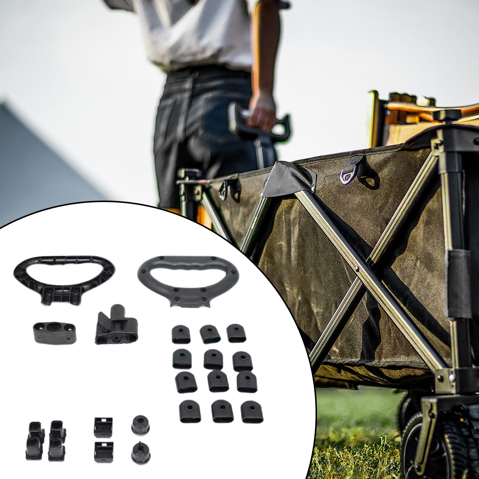 B Baosity Pièces de Rechange pour Chariots, Accessoires pour Chariots Pliants, Pièces Détachées pour Chariots Pliables