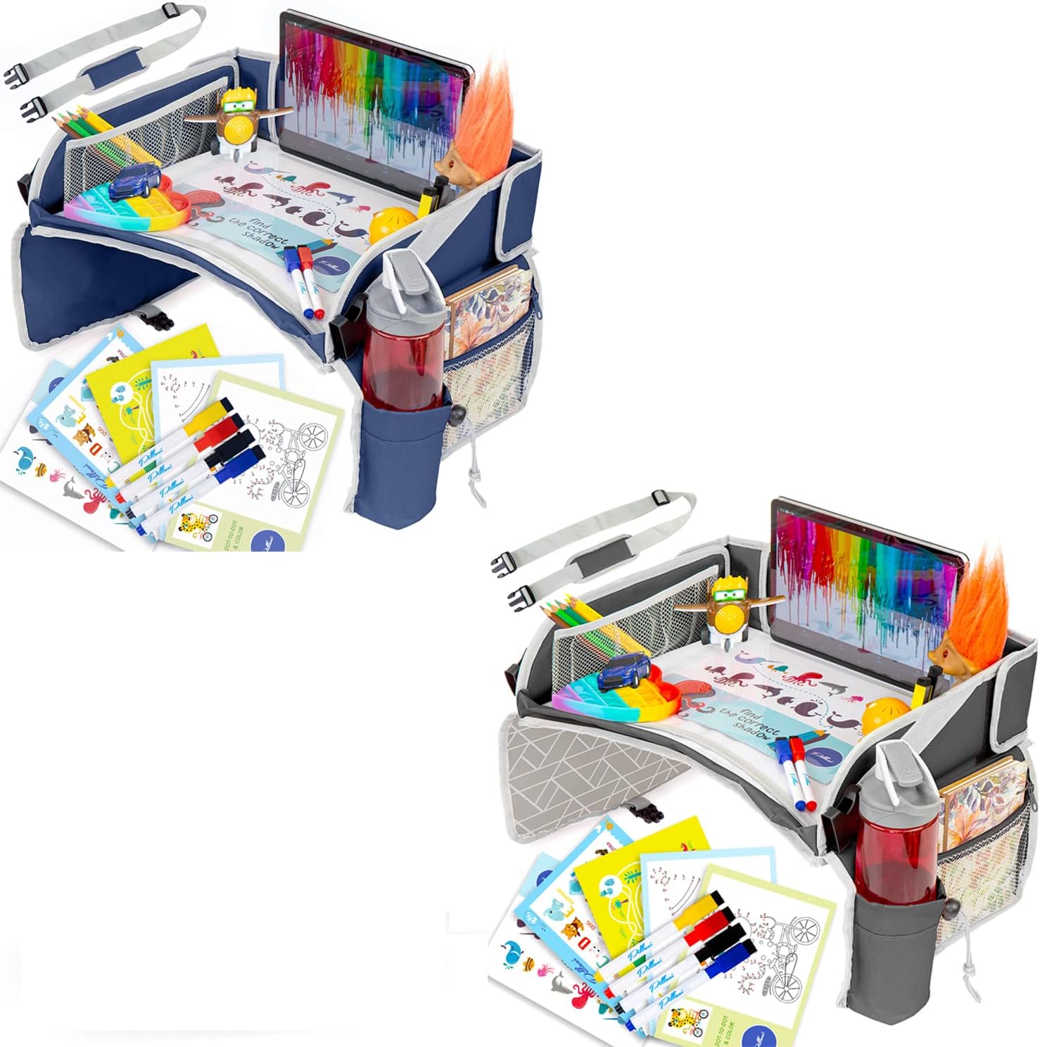 PILLANI Road Trip Essentials & Car Seat Organizer Bundle