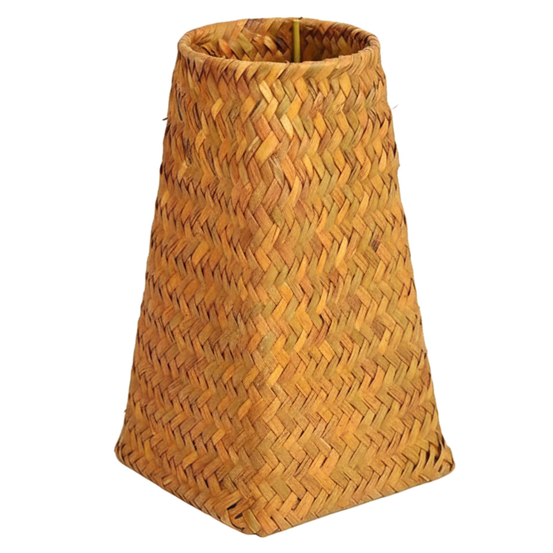 Vase en osier tressé de haute qualité, contenant floral conique au design artisanal