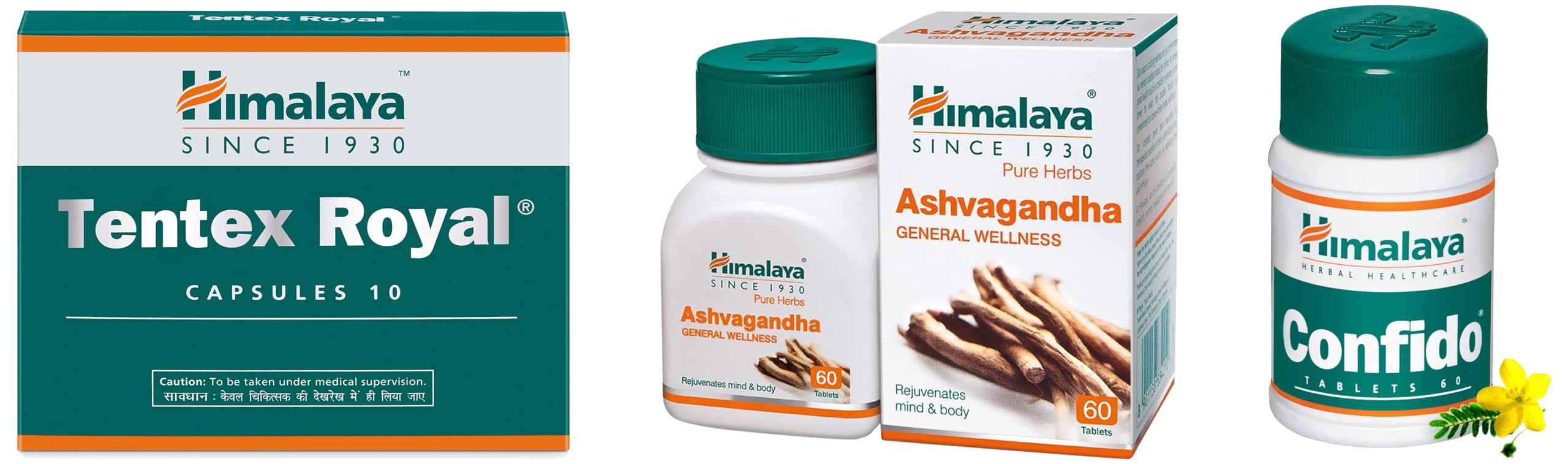 Himalaya Tentex Royal Capsules - 10 Capsules, Ashwagandha Wellness Tablets, Confido for Confidence,-image-30