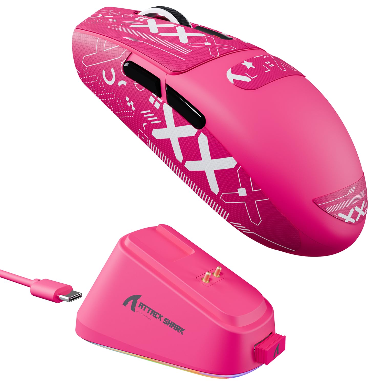 Ratón inalámbrico para juegos ATTACK SHARK G3PRO con Bluetooth y 25000 dpi 7
