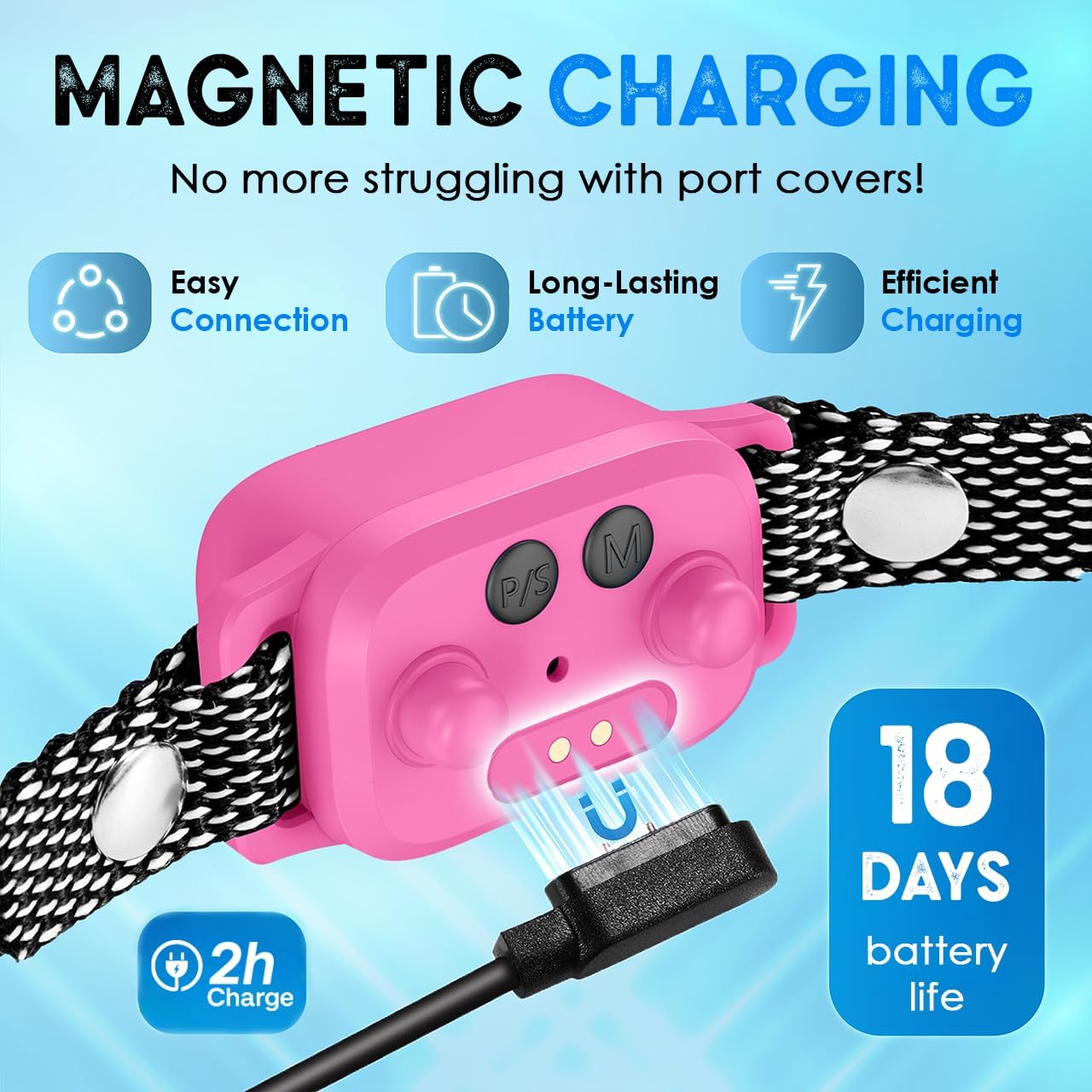 2 Pack Tiny Bark Collar for Small Dogs 5-15 lbs – No Shock Anti Barking Collar with AI Chip – 3 Modes & 5 Sensitivity Levels – Waterproof, Rechargeable, Magnetic Charging – Humane, Effective Training