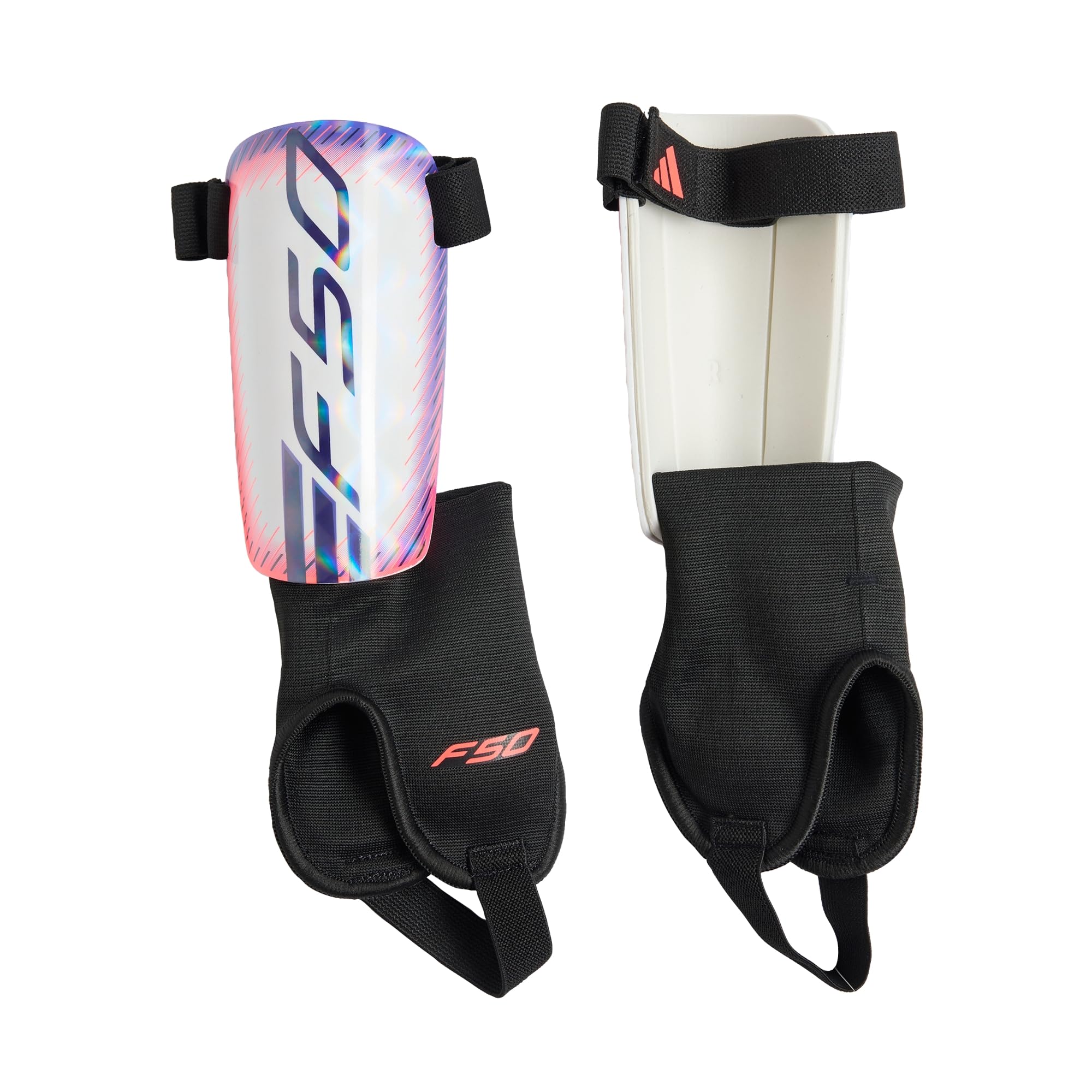 adidas Unisex F50 Match Shin Guards Shin_Guard, white/Solar Turbo/Solar Purple, M