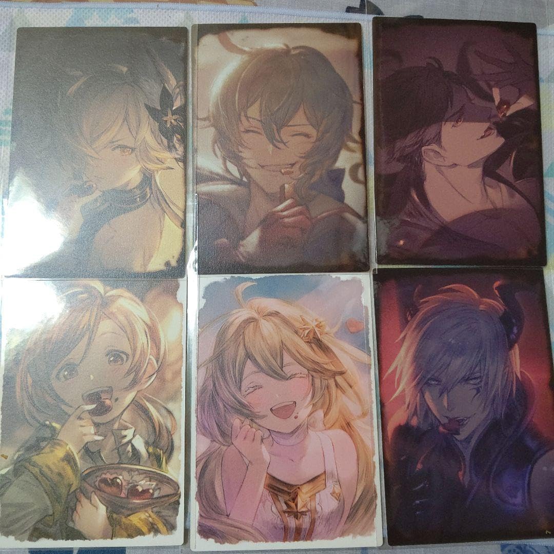 グラブル バレンタイン ホワイトデー お返し 色紙34種 男性キャラ バラ