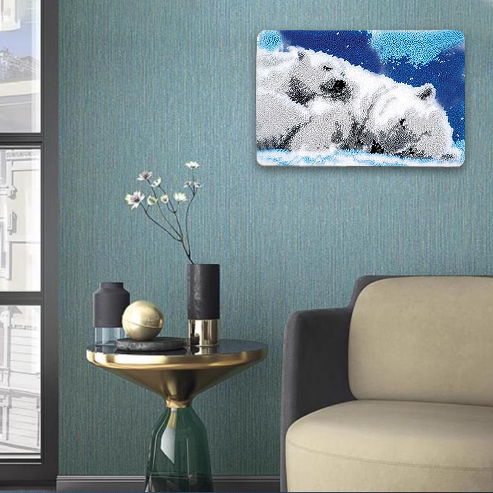 DIY Knüpfteppich Set - 52x38cm Bastelset Für Erwachsene