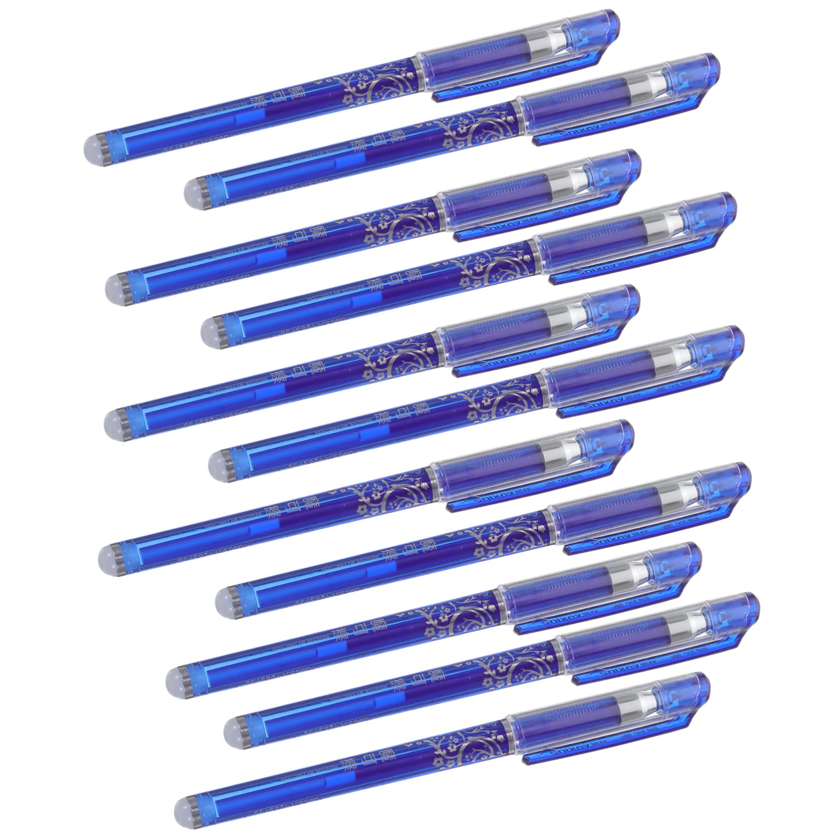 NUOBESTY 36pezzi Penne Cancellabili Con Inchiostro Blu Set Di Penne Per Scuola e Ufficio Per Studenti e Insegnanti Scrittura Precisa e Facile