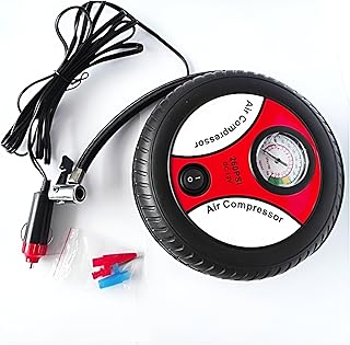 Portable 12V DC Air Compressor, Perfect for Cars & Motorcycles, Max Pressure 150lbs - Electric, Durable &, Ideal for Inflating