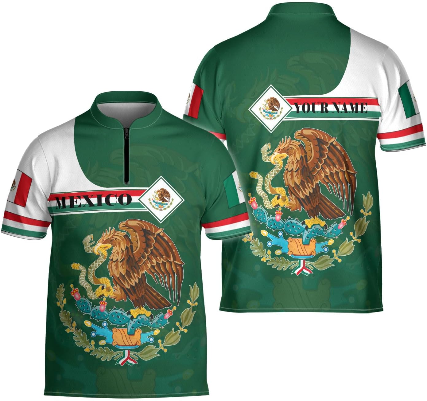 Customized Mexico Jersey Shirts for Men Mexican Shirts for Men Mexico Shirt for Men Women Mexican Flag Jerseys Shirt