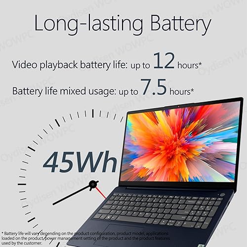 Miniatura 6 de Lenovo Portátil con pantalla táctil de 15,6", procesador Intel Core i5-1135G7, 20 GB de RAM, SSD de 512 GB, IdeaPad 3, pantalla FHD de 15,6