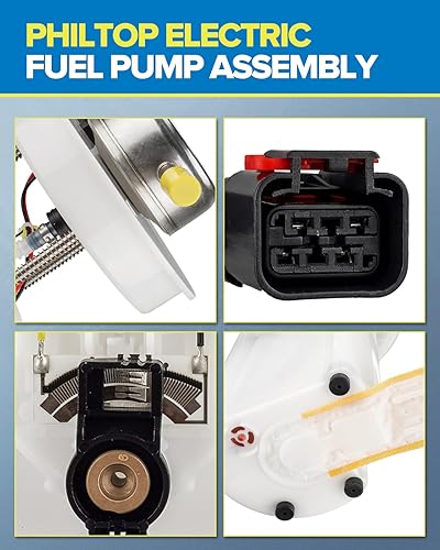 Miniatura 4 de PHILTOP FG1076 Reemplazo del conjunto de la bomba de combustible eléctrica para Cherokee 1997-2001, kit de montaje del módulo de la bomba de