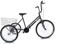 TRICICLO ARO 26 - SUPER LUXO - 6 OPÇÕES DE CORES*