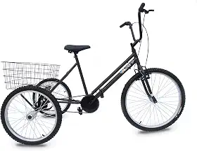 TRICICLO ARO 26 - SUPER LUXO - 6 OPÇÕES DE CORES*