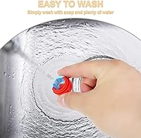 Vista 4 de Outus 200 piezas recipientes de cera de silicona de 2 ml (0.067 fl oz) antiadherentes, recipientes de cera de silicona, tarros de almacenamiento