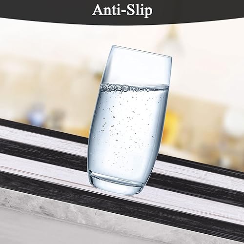 Miniatura 5 de U'Artlines Juego de 6 manteles individuales retro con textura de madera rústica, resistentes a las manchas, impermeables, salvamanteles para platos