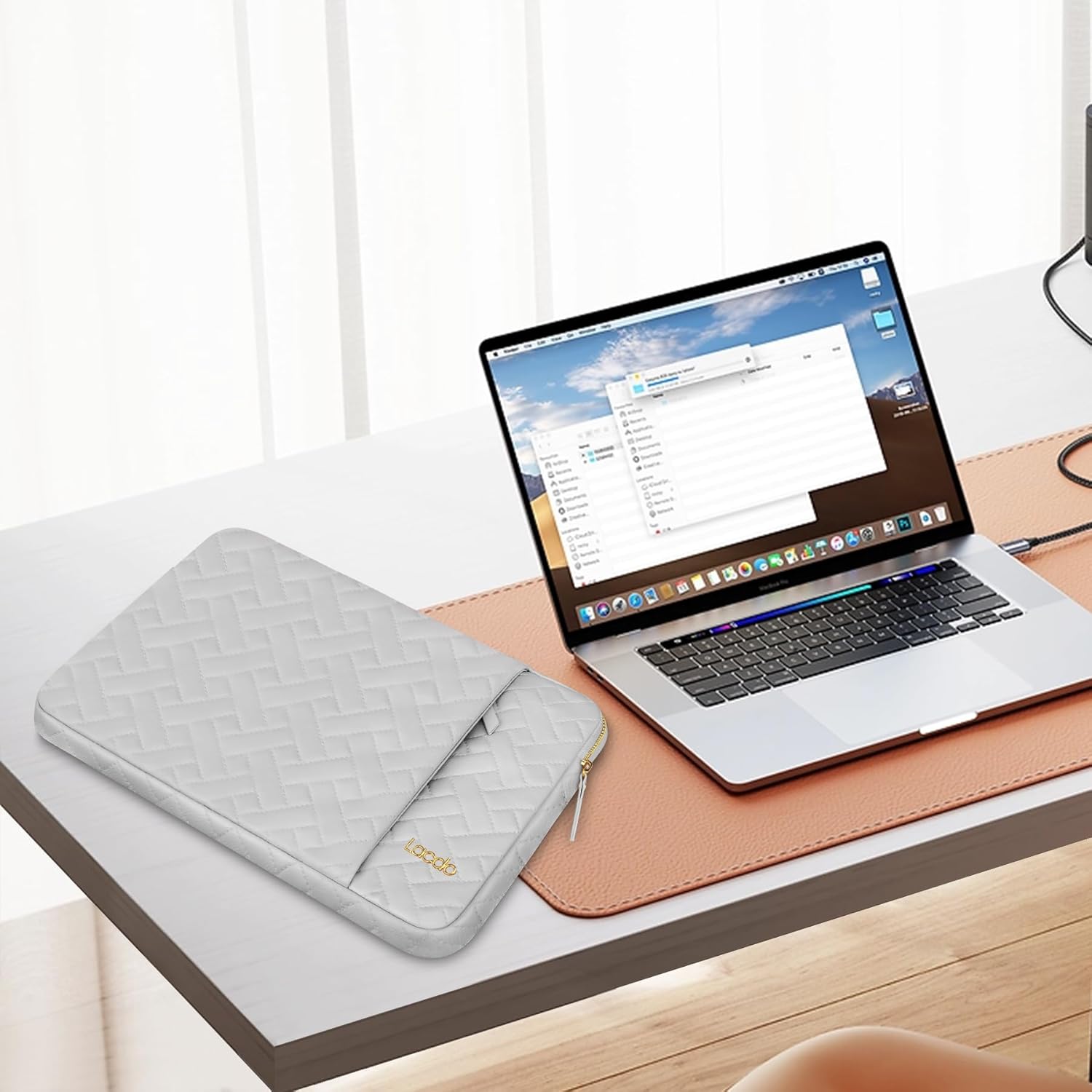 Lacdo Laptop Sleeve Case for 16 inch New MacBook Pro M4/M3/M2/M1 Pro/Max A3403 A3186 A2991 A2780 A2485 A2141 2024-2019, 15 inch Surface Laptop 7th Copilot+PC/Surface Laptops 6 5 4 3Computer Bag, Gray - Image 7