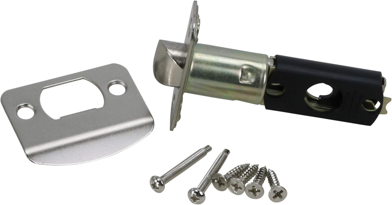 Ultra Security 82431 Passage Door Lockset, Wynnewood II Straight Lever Knob, Satin Nickel