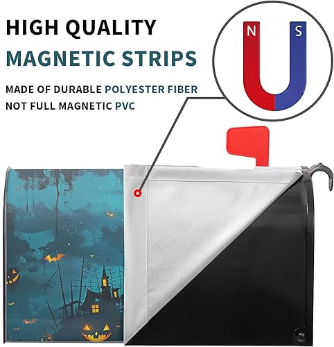 Miniatura 221 de Funda para buzón de águila calva con bandera estadounidense, tamaño estándar, 18 x 21 pulgadas, patriótica, impermeable, para buzón de correo