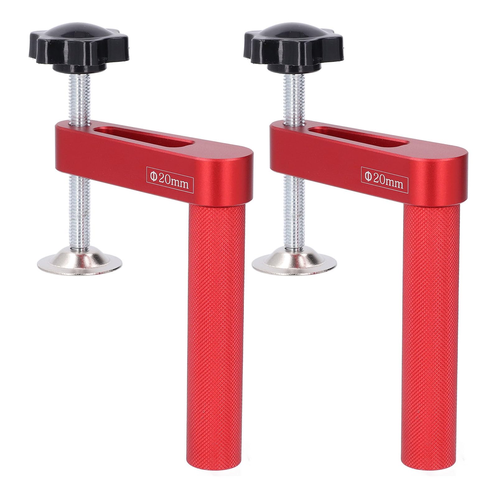 Jelquix Fast Hold Down Table Clamp For Woodworking, 2Pcs Aluminium Dog Hole Clamp, Outstanding Power