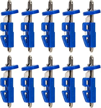 HUIOP Sea Fishing Bait Clips - 10pcs Quick Release Hook Clips