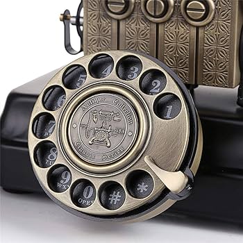 古い電話ぼろぼろダイヤル付き 携帯電話本体 riah ZX-(18)STEL-(1)(W