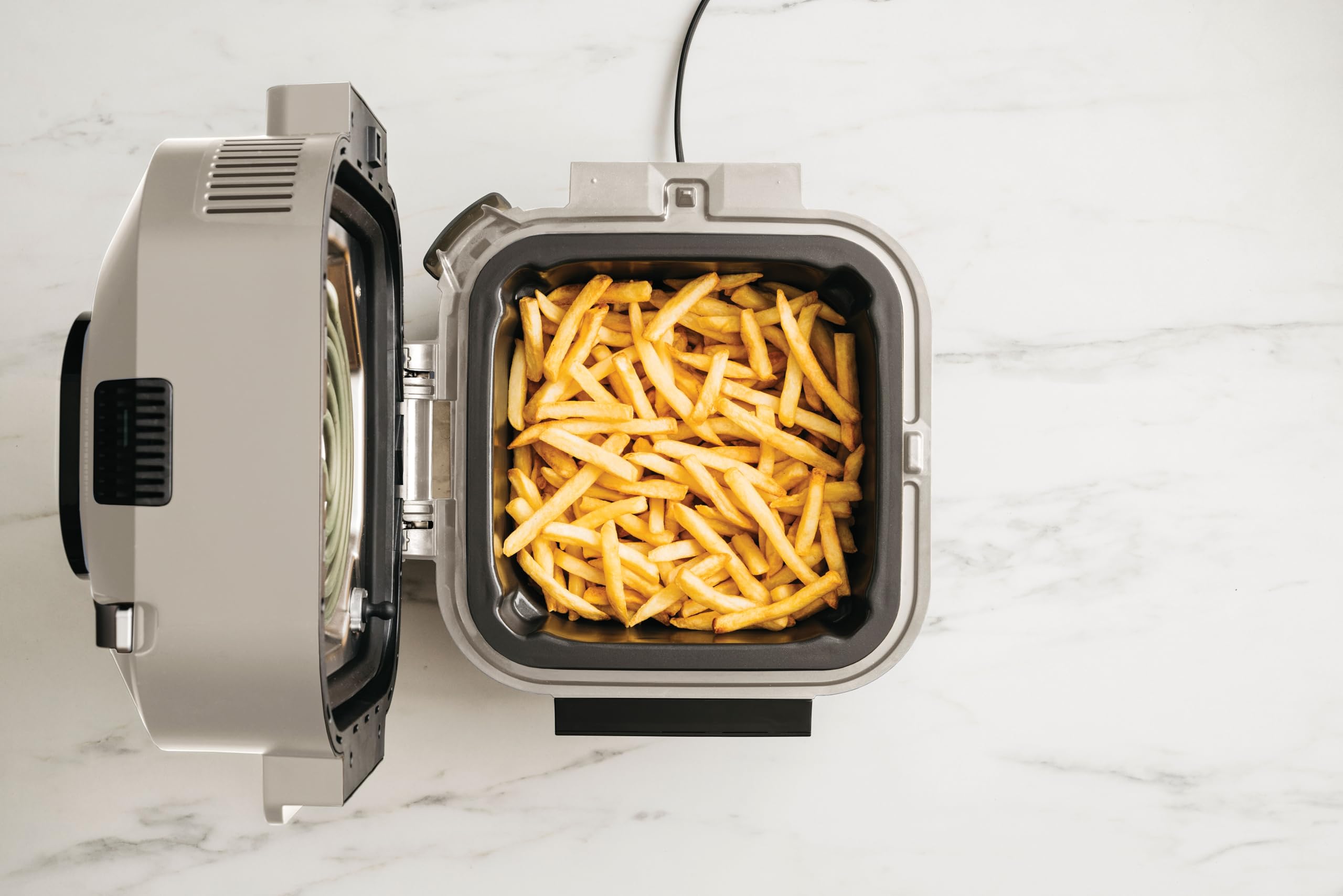 Ninja Speedi Multikocher, 5,7L, 12-in-1 Multicooker, Air fryer Heißluftfritteuse, Slow Cooker Langsamkochen, Grillen, Backen, Stone Gold ON500EUSTGD