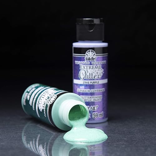 Miniatura 10 de FolkArt Juego de manualidades de esmalte acrílico con acabado brillante, 32 onzas y pintura esmaltada de vidrio y cerámica en varios colores (2