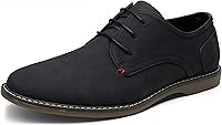 JOUSEN Men's Retro Oxford Dress Shoes - Casual Business Classic Oxfords for Work, Weddings, Parties | Comfortable Synthetic Leather