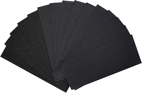 30 Pcs Wet and Dry Sandpaper, Assorted Grits 80 240 400 Sandpaper 9 * 3.6 Inches Abrasive Paper for Automotive Sanding, Wood Finishing