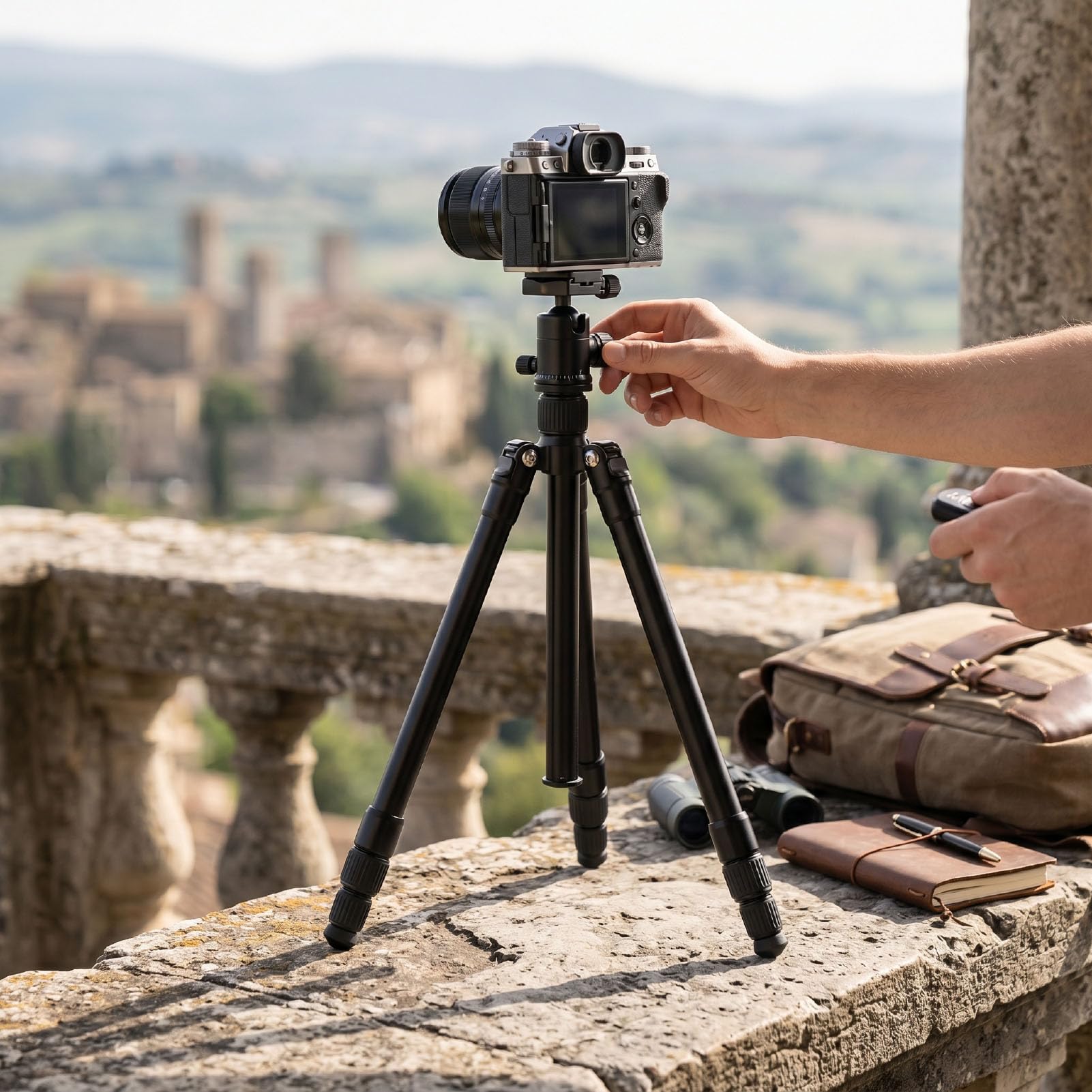 Treppiede per Smartphone in Lega di Alluminio con Testa a Sfera,