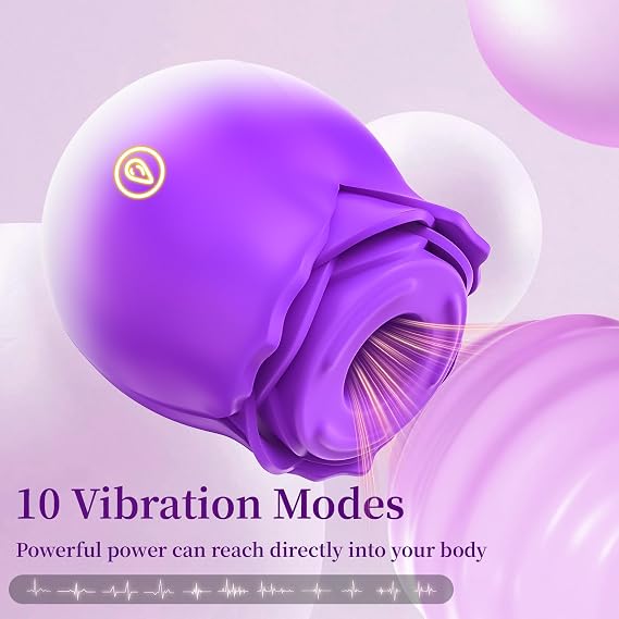 2026 Rose Adult Tool for Women Flower Vibration Tool FG8A,Lavender
