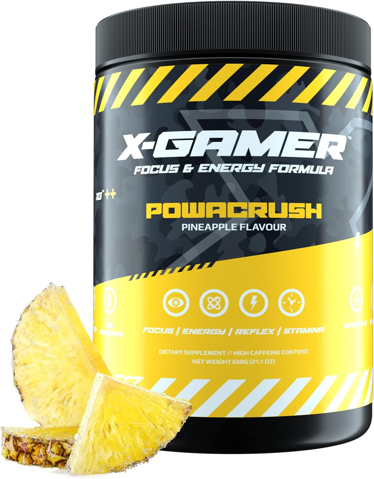 X-GamerX-Gamer X-Tubz - Gaming Booster Pulver - Shake It Yourself - 600g (60 Servings) (Powacrush)