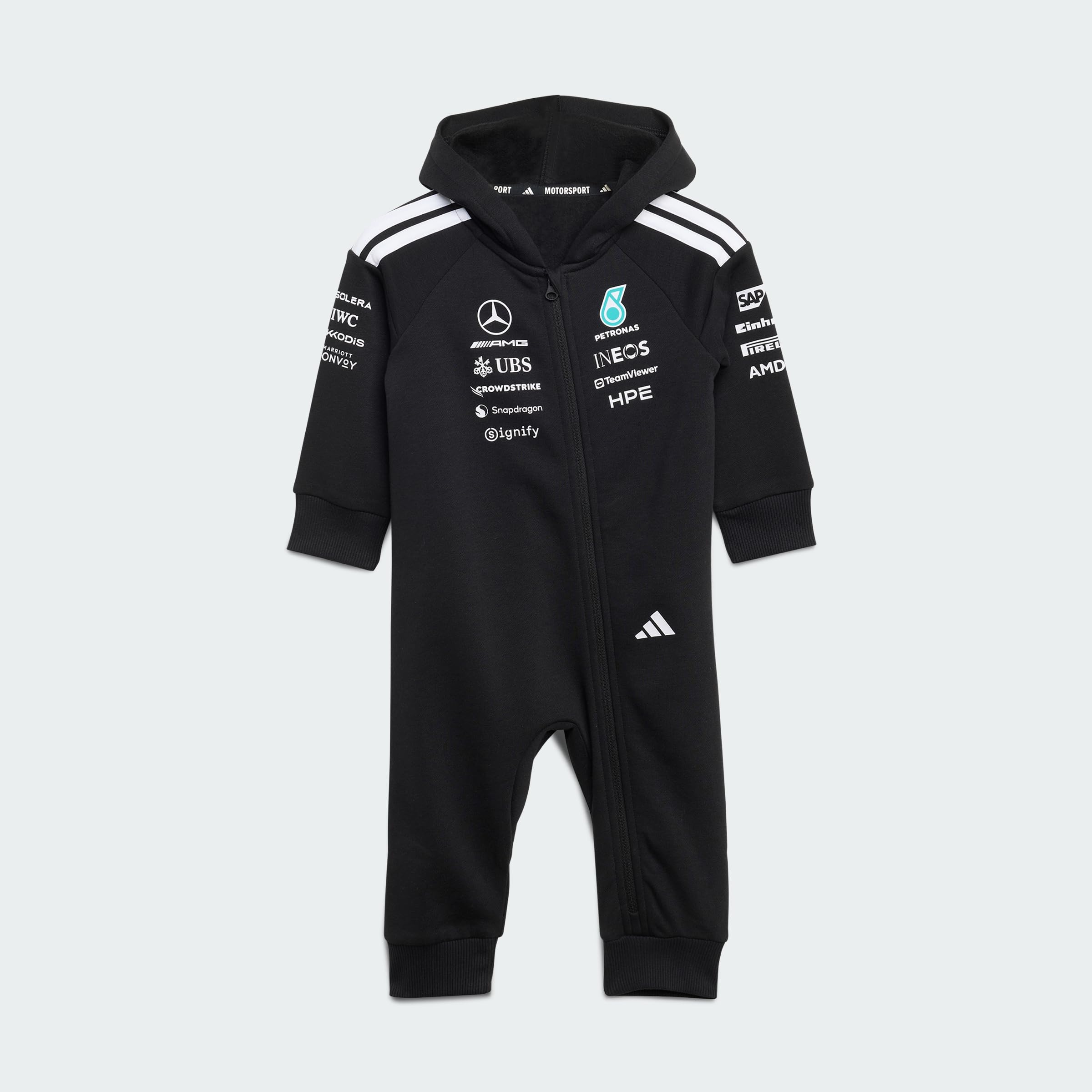 adidas Unisex Kids MERCEDES - AMG PETRONAS FORMULA 1 TEAM DNA BABY SUIT 3-4Y