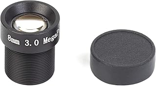 1/2.7" CCTV 8mm 3.0 Megapixel Board Lens Black for Security Camera