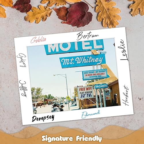 Miniatura 59 de Golden State Art, Paquete de 25 tableros de respaldo blanco brillante de 8 x 10 para marcos, fotos, fotos y más